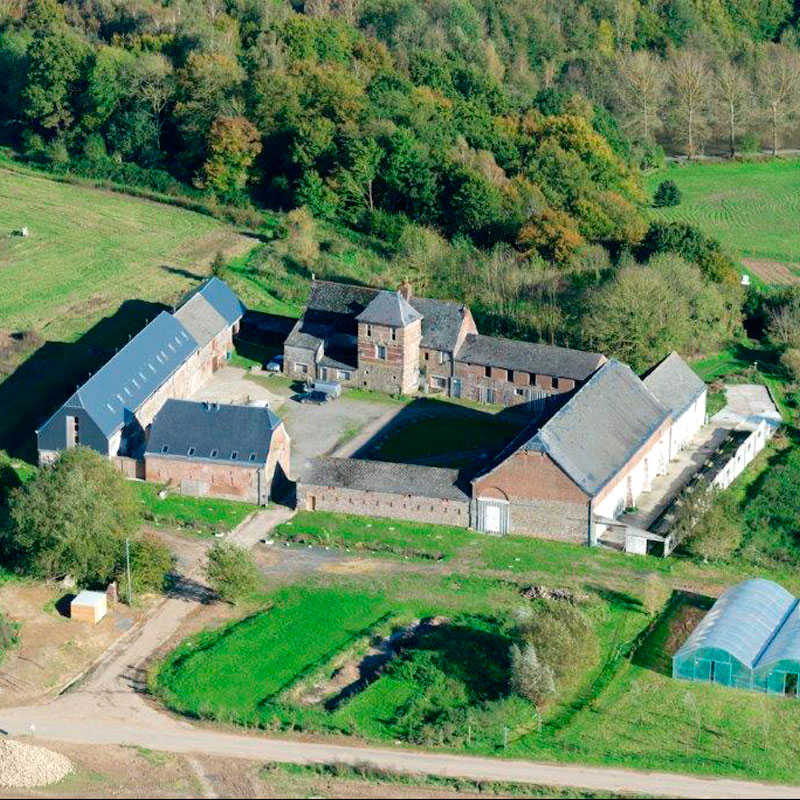 Ferme de Forestaille, vue aérienne